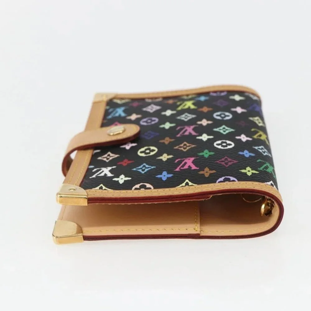 LOUIS VUITTON Multicolor Agenda PM Day Planner Cover Black R20895 Auth 157619SM